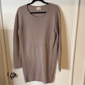 Wilfred Taupe Ribbed Dress